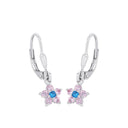 PRINZESSIN LILLIFEE girls' star drop earrings in 925 sterling silver