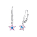 PRINZESSIN LILLIFEE girls' star drop earrings in 925 sterling silver