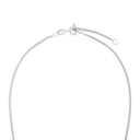 AMOR Halskette Unisex, 925 Silber rhodiniert, Verschluss