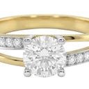 AMOR Ring Damen, 333 Gold teil-rhodiniert, Zirkonia weiß, Ansicht 5