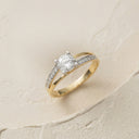 AMOR Ring Damen, 333 Gold teil-rhodiniert, Zirkonia weiß, Ansicht 6