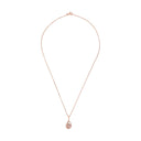 AMOR Halskette Damen, 925 Silber rosé vergoldet, Zirkonia weiß, Ansicht 3