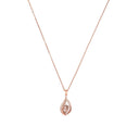 AMOR Halskette Damen, 925 Silber rosé vergoldet, Zirkonia weiß, Hauptbild