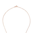 AMOR Halskette Damen, 925 Silber rosé vergoldet, Zirkonia weiß, Verschluss