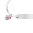 PRINZESSIN LILLIFEE girls' ID bracelet, rhodium-plated 925 sterling silver, view 3