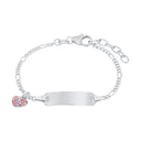 PRINZESSIN LILLIFEE girls' ID bracelet, rhodium-plated 925 sterling silver, main image