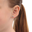 AMOR children's stud earrings, rhodium-plated 925 sterling silver, view 2