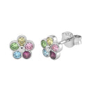 AMOR children's stud earrings, rhodium-plated 925 sterling silver, main image