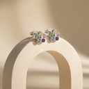 AMOR children's stud earrings, rhodium-plated 925 sterling silver, view 7