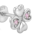 AMOR children's stud earrings, rhodium-plated 925 sterling silver, view 5