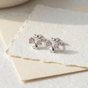 AMOR children's stud earrings, rhodium-plated 925 sterling silver, view 7
