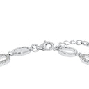 AMOR Armband Damen, 925 Silber rhodiniert, Zirkonia weiß, Verschluss