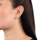 AMOR Ohrring (Ohrhänger) Damen, 925 Silber rhodiniert, Zirkonia weiß, Ansicht 2