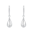 AMOR Ohrring (Ohrhänger) Damen, 925 Silber rhodiniert, Zirkonia weiß, Ansicht 3