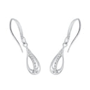 AMOR Ohrring (Ohrhänger) Damen, 925 Silber rhodiniert, Zirkonia weiß, Ansicht 4