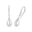 AMOR Ohrring (Ohrhänger) Damen, 925 Silber rhodiniert, Zirkonia weiß, Hauptbild