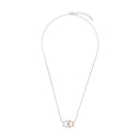 AMOR Halskette Damen, 925 Silber silber / rosévergoldet (bicolor), Motiv Stern, Zirkonia weiß, Ansicht 4