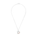 AMOR Halskette Damen, 925 Silber silber / rosévergoldet (bicolor), Motiv Herz, Zirkonia weiß, Ansicht 3