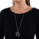 AMOR Halskette Damen, 925 Silber rhodiniert, Zirkonia weiß, Ansicht 2