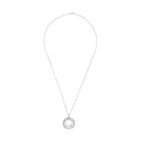 AMOR Halskette Damen, 925 Silber rhodiniert, Zirkonia weiß, Ansicht 3