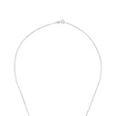 AMOR Halskette Damen, 925 Silber rhodiniert, Zirkonia weiß, Verschluss