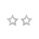 AMOR Ohrring (Ohrstecker) Damen, 925 Silber rhodiniert, Zirkonia weiß, Ansicht 3
