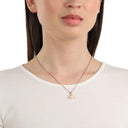 AMOR Halskette Damen, 925 Silber rosé vergoldet, Zirkonia weiß, Ansicht 2