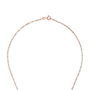 AMOR Halskette Damen, 925 Silber rosé vergoldet, Zirkonia weiß, Verschluss
