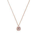 AMOR Halskette Damen, 925 Silber rosé vergoldet, Kristall rosa, Hauptbild