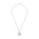 AMOR Halskette Damen, 925 Silber rosé vergoldet, Zirkonia weiß, Ansicht 3