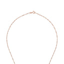 AMOR Halskette Damen, 925 Silber rosé vergoldet, Zirkonia weiß, Verschluss