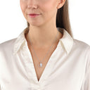 AMOR Halskette Damen, 925 Silber silber / rosévergoldet (bicolor), Motiv Flügel, Zirkonia weiß, Ansicht 2