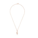 AMOR Halskette Damen, 925 Silber rosé vergoldet, Motiv Notenschlüssel, Zirkonia weiß, Ansicht 3