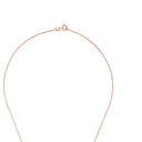 AMOR Halskette Damen, 925 Silber rosé vergoldet, Motiv Notenschlüssel, Zirkonia weiß, Verschluss
