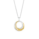 AMOR Halskette Damen, 925 Silber silber / vergoldet (bicolor), Zirkonia weiß, Hauptbild