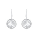 AMOR Ohrring (Ohrhänger) Damen, 925 Silber rhodiniert, Zirkonia weiß, Ansicht 3
