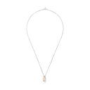 AMOR Halskette Damen, 925 Silber silber / rosévergoldet (bicolor), Zirkonia weiß, Ansicht 3