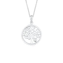 AMOR Halskette Damen, 925 Silber rhodiniert, Motiv Lebensbaum, Hauptbild