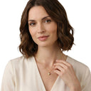 AMOR women's necklace, gold-plated 925 sterling silver, worn by model