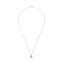 AMOR Halskette Damen, 925 Silber silber / rosévergoldet (bicolor), Zirkonia weiß, Ansicht 3