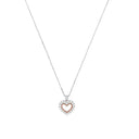AMOR Halskette Damen, 925 Silber silber / rosévergoldet (bicolor), Motiv Herz, Zirkonia weiß, Hauptbild