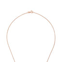 AMOR Halskette Damen, 925 Silber rosé vergoldet, Motiv Ornamente, Zirkonia weiß, Verschluss