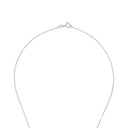 AMOR Halskette Damen, 925 Silber silber / rosévergoldet (bicolor), Motiv Hamsa Hand, Zirkonia weiß, Verschluss