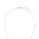 AMOR Halskette Damen, 925 Silber rhodiniert, Zirkonia weiß, Verschluss