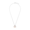 AMOR Halskette Damen, 925 Silber silber / rosévergoldet (bicolor), Motiv Herz, Zirkonia weiß, Ansicht 3