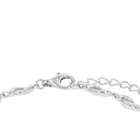 AMOR Armband Damen, 925 Silber rhodiniert, Zirkonia weiß, Verschluss