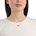 AMOR Halskette Damen, 925 Silber silber / rosévergoldet (bicolor), Motiv Infinity, Zirkonia weiß, Ansicht 2