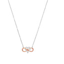 AMOR Halskette Damen, 925 Silber silber / rosévergoldet (bicolor), Motiv Infinity, Zirkonia weiß, Hauptbild