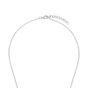 AMOR Halskette Damen, 925 Silber silber / rosévergoldet (bicolor), Zirkonia weiß, Verschluss