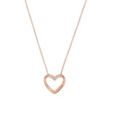AMOR Halskette Damen, 925 Silber rosé vergoldet, Motiv Herz, Zirkonia weiß, Hauptbild